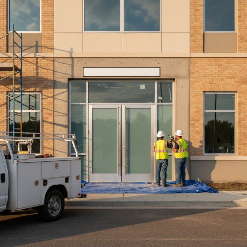 Commercial Door Installation detail