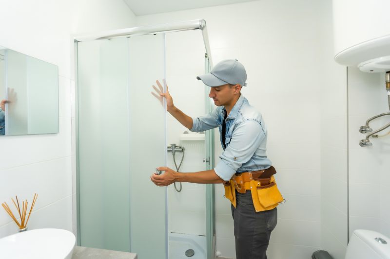 Glass Shower Door Installation detail