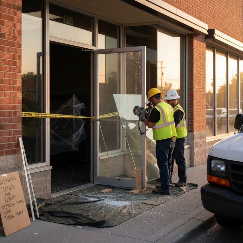 Storefront Door Repair detail